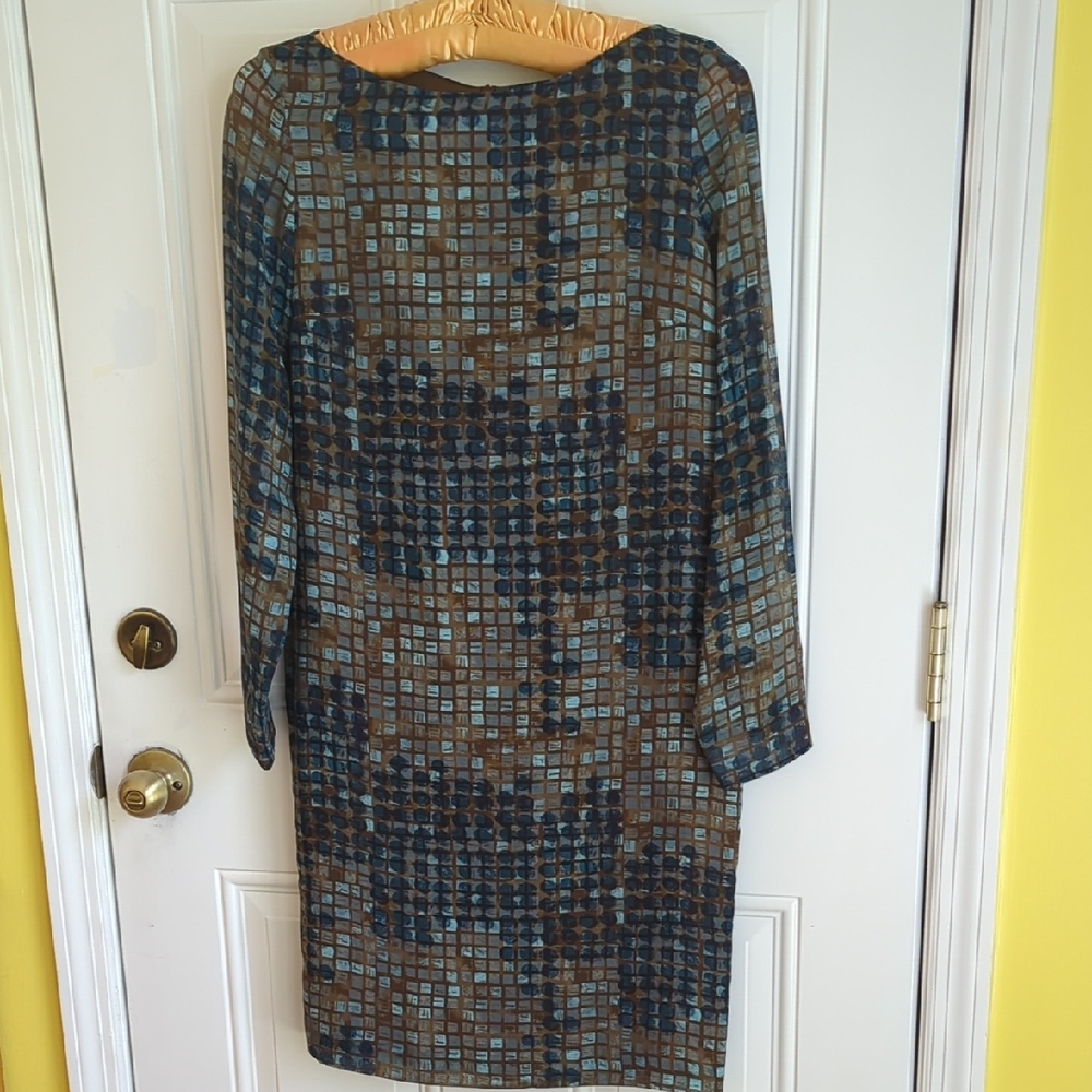 Piazza Sempione Silk Dress. Italian Size 42.